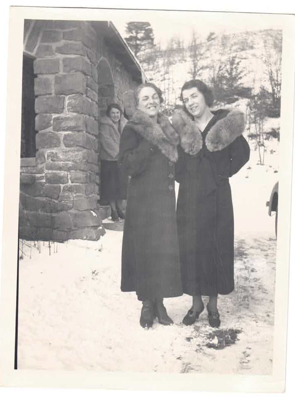 Historic photo of the limestone cottage