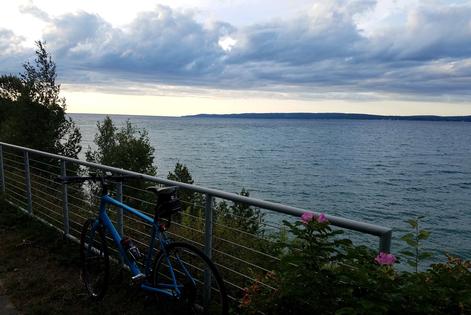 The Little Traverse Wheelway along the bay