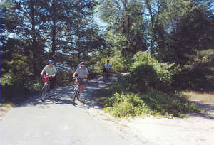 Petoskey city trail along the Bear River