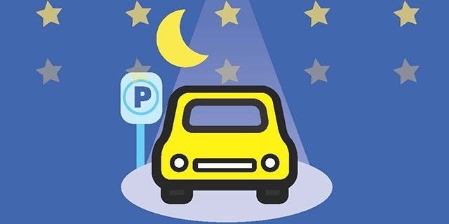 Vehicles parked overnight at a network trailhead