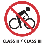 Class 2 and 3 e-bikes not permitted