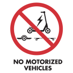 Scooters not permitted