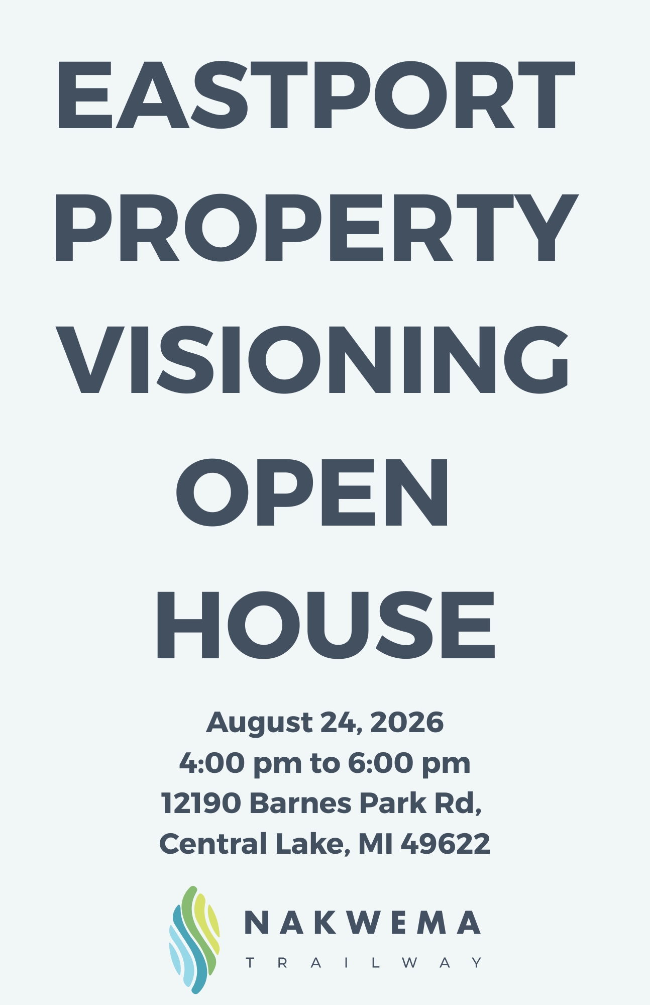 Eastport Property Visioning Open House flyer